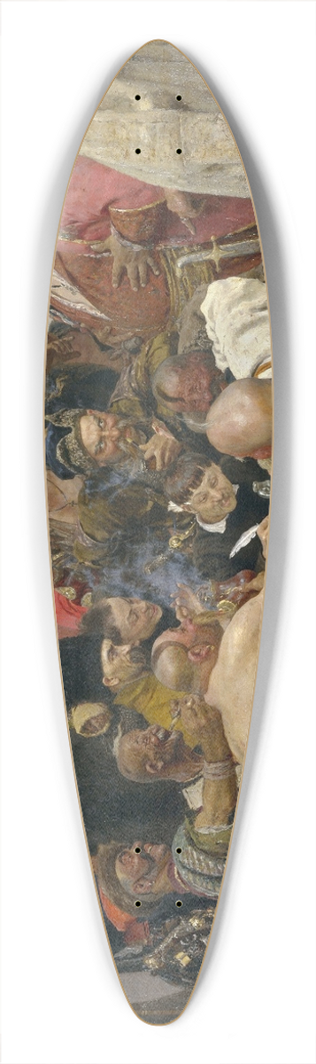 Ilya Efimovich Repin - The Reply of the Zaporozhian Cossacks to Sultan Mehmet IV 39.3 inch art pintail longboard deck