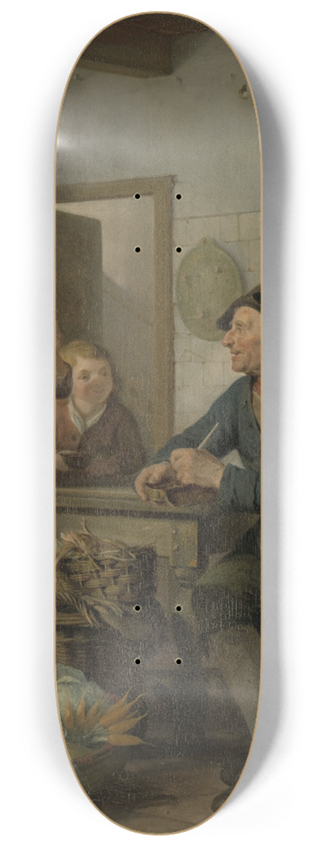 Adriaan de Lelie - Morning Visit 8.25 inch art skate deck