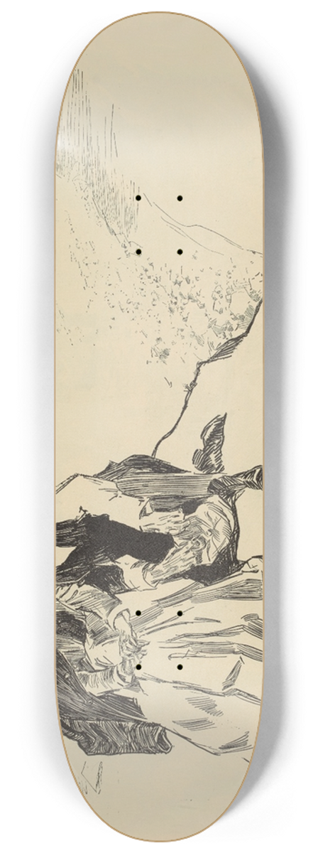 Charles Dana Gibson - The last day of summer 8.25 inch art skate deck