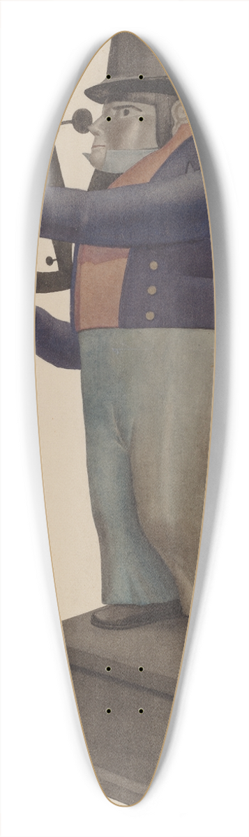 Ingrid Selmer-Larsen - The Navigator 39.3 inch art pintail longboard deck