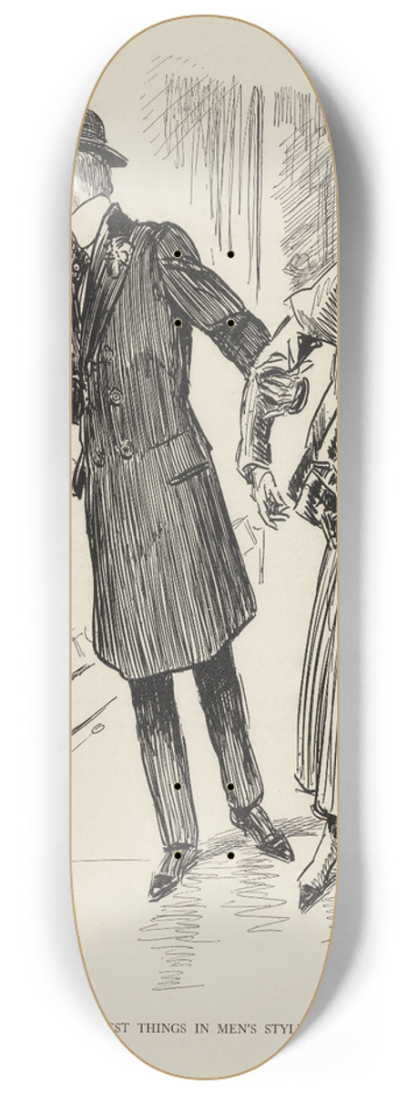Charles Dana Gibson - The latest things in Mens styles 8.25 inch art skate deck