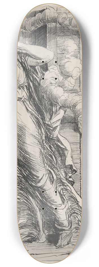 Charles Dana Gibson - The Liberty loan at everymans door 8.25 inch art skate deck