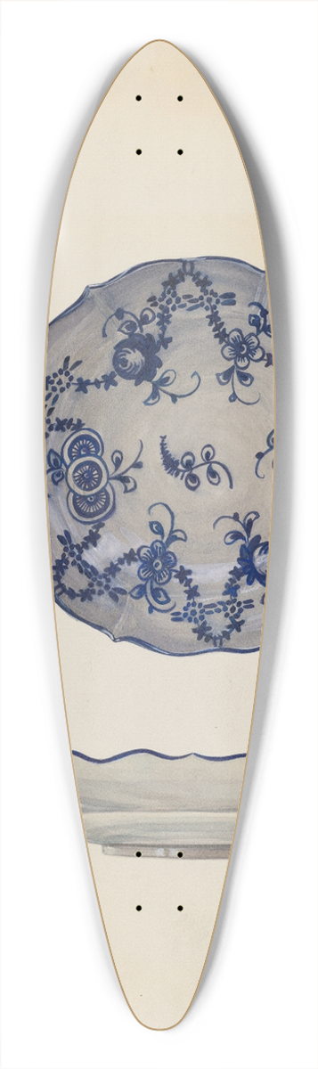 Irene M. Burge - Saucer 39.3 inch art pintail longboard deck