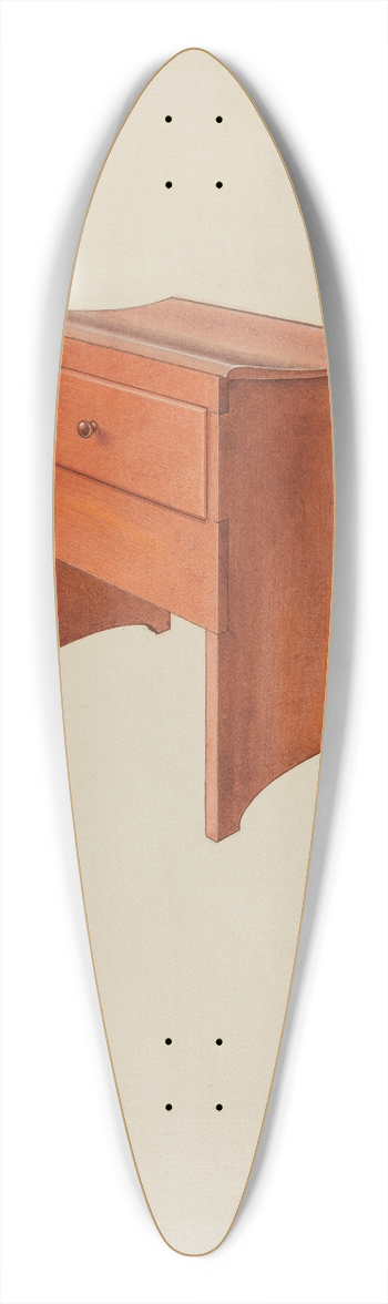 Irving I. Smith - Shaker Loom Stool 39.3 inch art pintail longboard deck