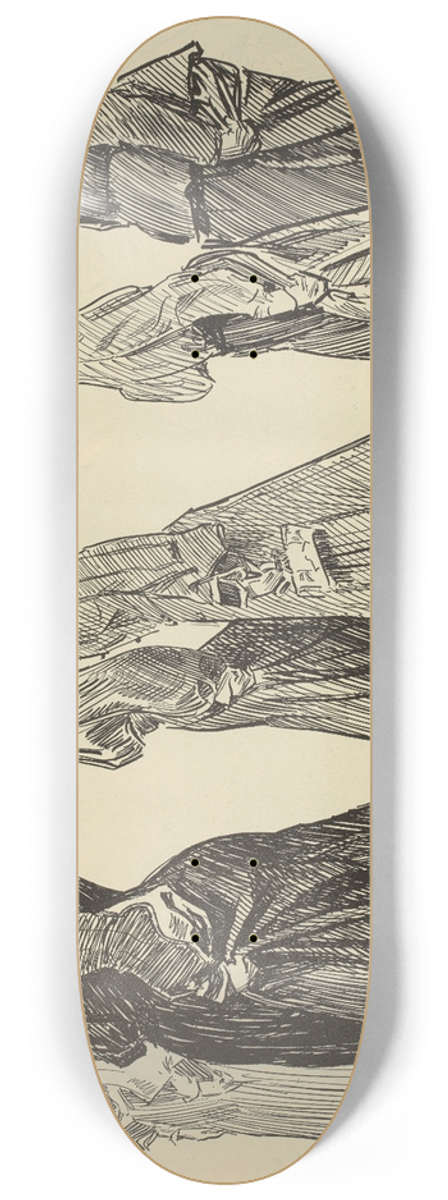 Charles Dana Gibson - The new hat 8.25 inch art skate deck