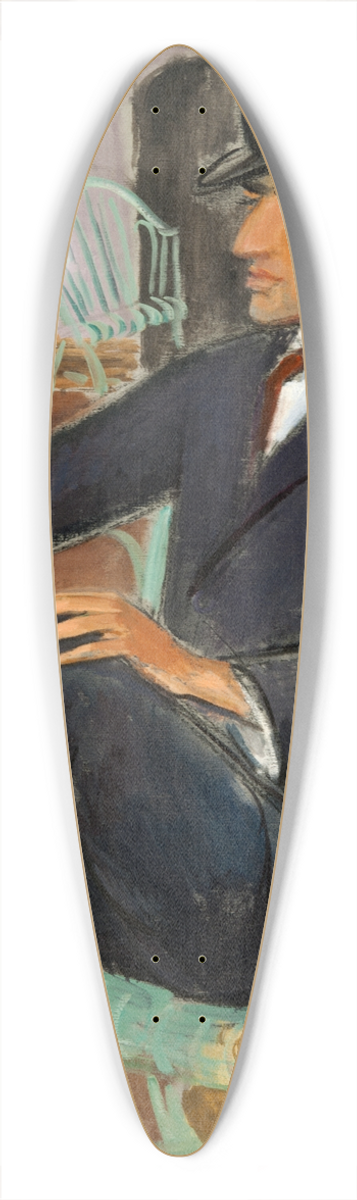Isaac Grnewald - Jules Pascin, Artist 39.3 inch art pintail longboard deck