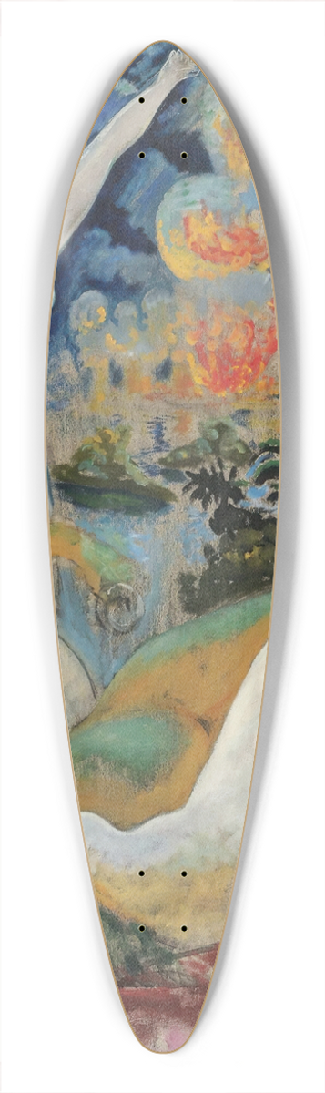 Isaac Grnewald - Lot and his daughters 39.3 inch art pintail longboard deck