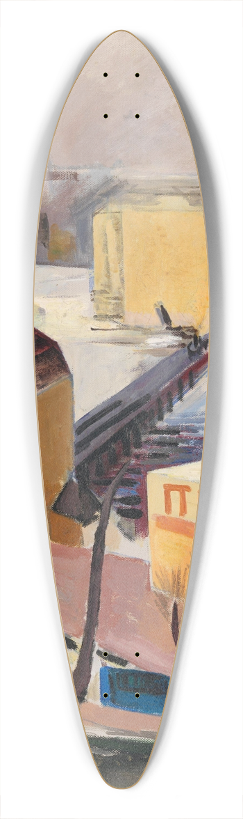 Isaac Grnewald - Riddarholmskyrkan 39.3 inch art pintail longboard deck