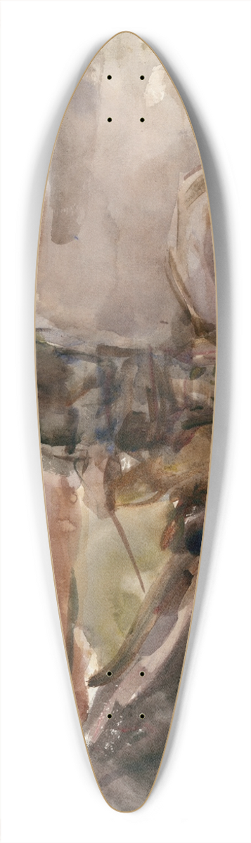 Isaac Israls - Cowboy te paard 39.3 inch art pintail longboard deck