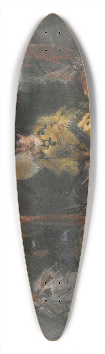 Isaac Israls - Fete de montmartre 39.3 inch art pintail longboard deck