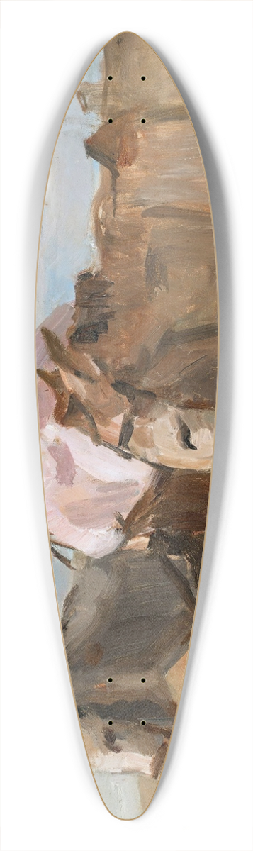 Isaac Israls - On Scheveningen beach 39.3 inch art pintail longboard deck