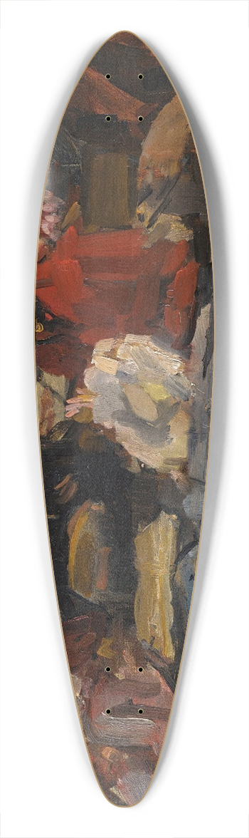Isaac Israls - The milliners workshop 39.3 inch art pintail longboard deck