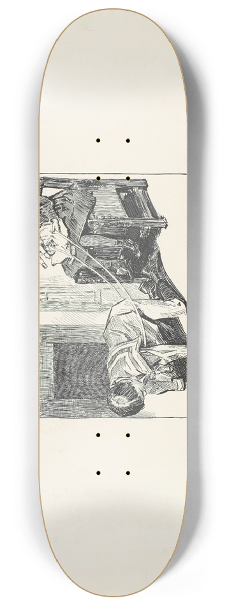 Charles Dana Gibson - The Nursery 8.25 inch art skate deck
