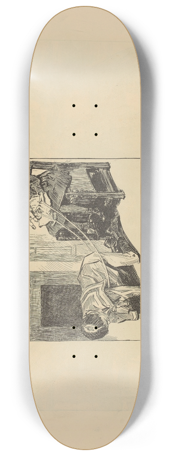 Charles Dana Gibson - The nursery 8.25 inch art skate deck