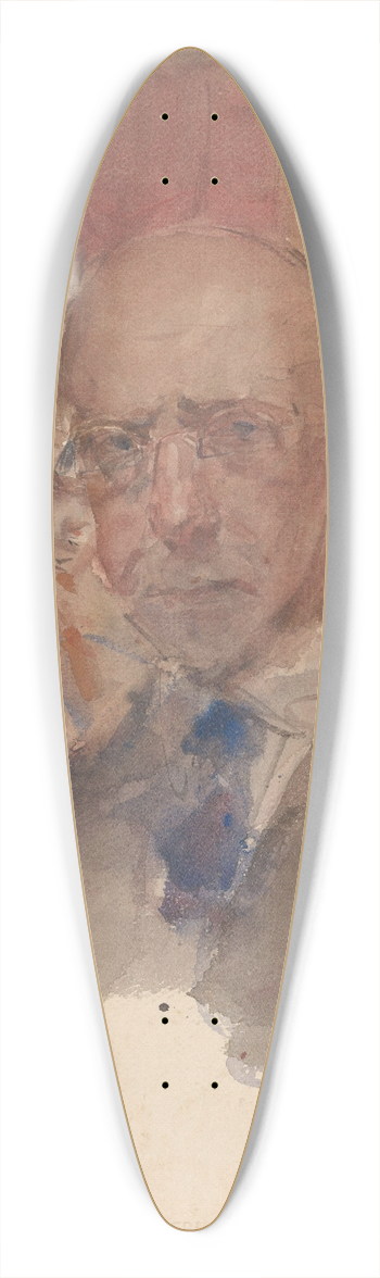 Isaac Israls - Zelfportret van Isaac Israels 39.3 inch art pintail longboard deck