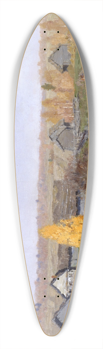 Isaac Levitan - Golden autumn. Slobodka 39.3 inch art pintail longboard deck