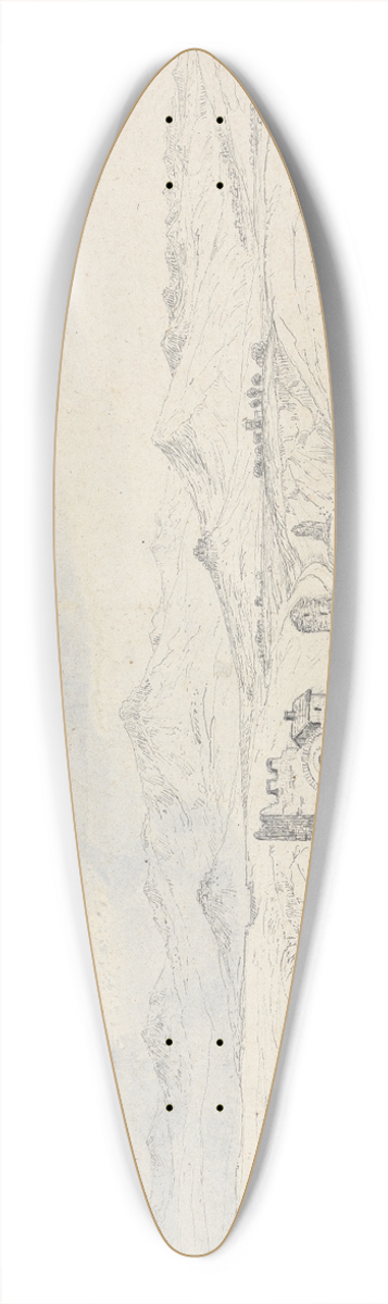 Isaac Weld - Campagna, Rome 39.3 inch art pintail longboard deck