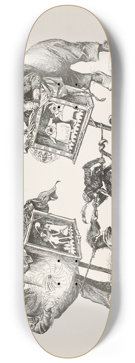 Charles Dana Gibson - The rival operas 8.25 inch art skate deck