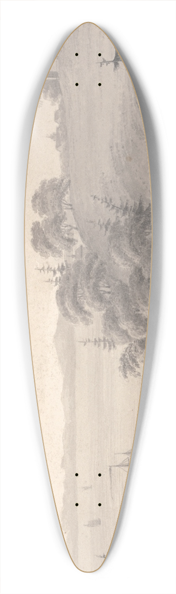 Isaac Weld - View of Mount Vernon, the seat of General Washington 39.3 inch art pintail longboard deck