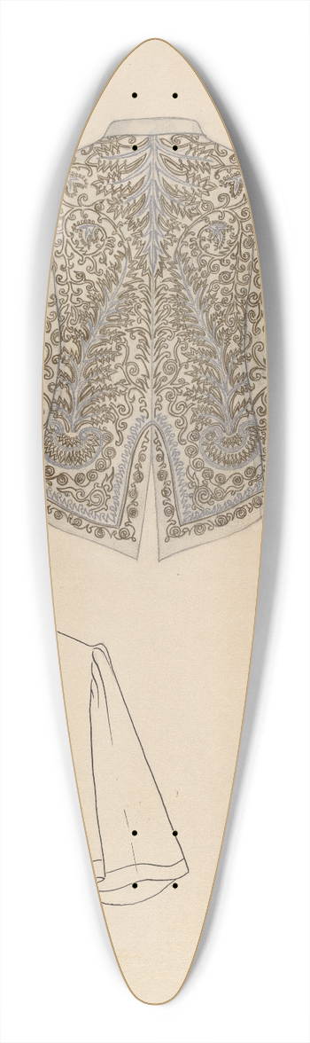 Isabelle De Strange - Embroidered Jacket 39.3 inch art pintail longboard deck