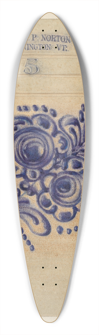 Isadore Goldberg - Crock 39.3 inch art pintail longboard deck