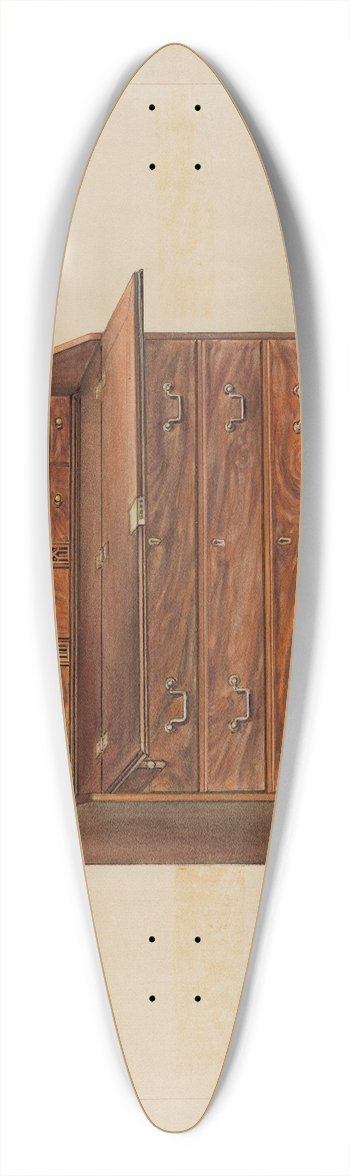 Isadore Goldberg - Desk 39.3 inch art pintail longboard deck