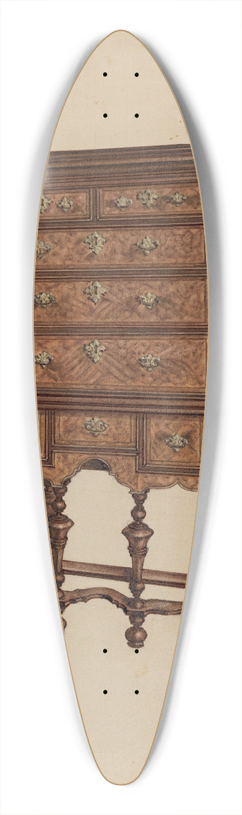 Isadore Goldberg - Highboy 39.3 inch art pintail longboard deck