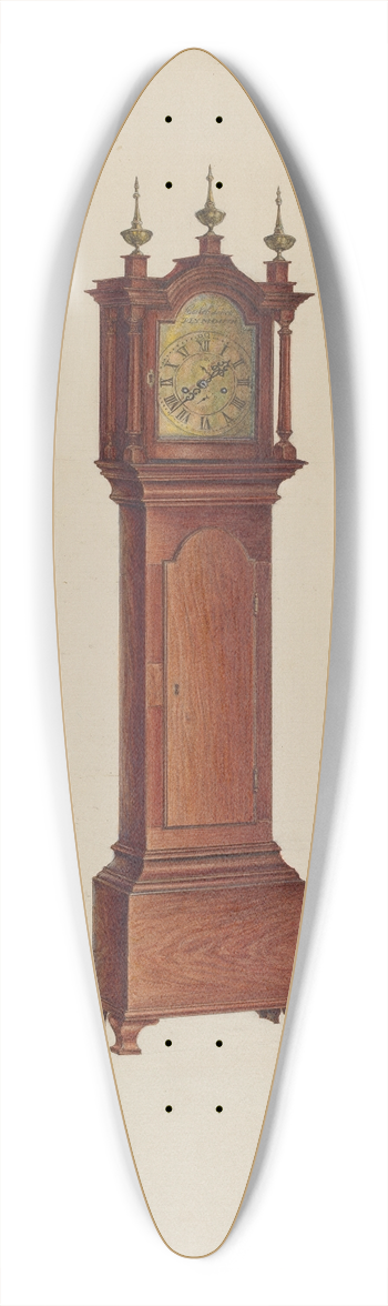Isadore Goldberg - Miniature Tall Clock 39.3 inch art pintail longboard deck
