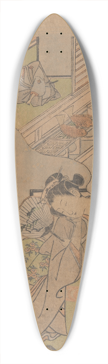 Ishikawa Toyonobu - Young Geishas Dream 39.3 inch art pintail longboard deck
