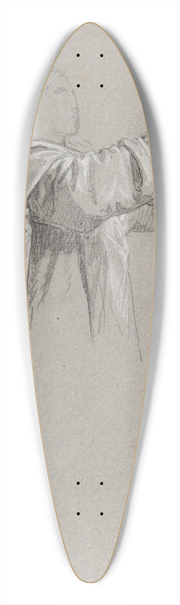 Isidore Pils - Cleric with Raised Arms 39.3 inch art pintail longboard deck