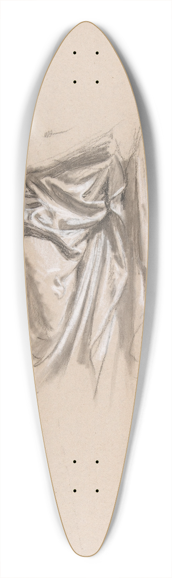 Isidore Pils - Drapery Study for Clovis 39.3 inch art pintail longboard deck