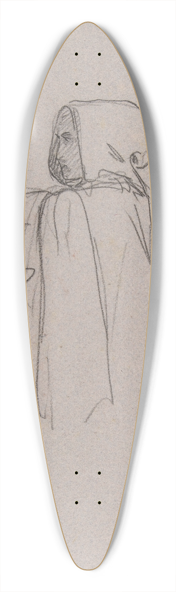 Isidore Pils - Monk 39.3 inch art pintail longboard deck