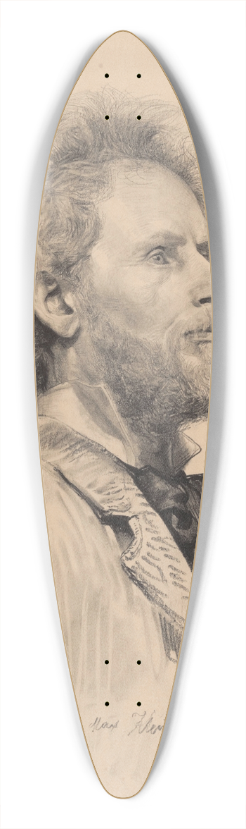 Ismal Gentz - The Sculptor Max Klein 39.3 inch art pintail longboard deck