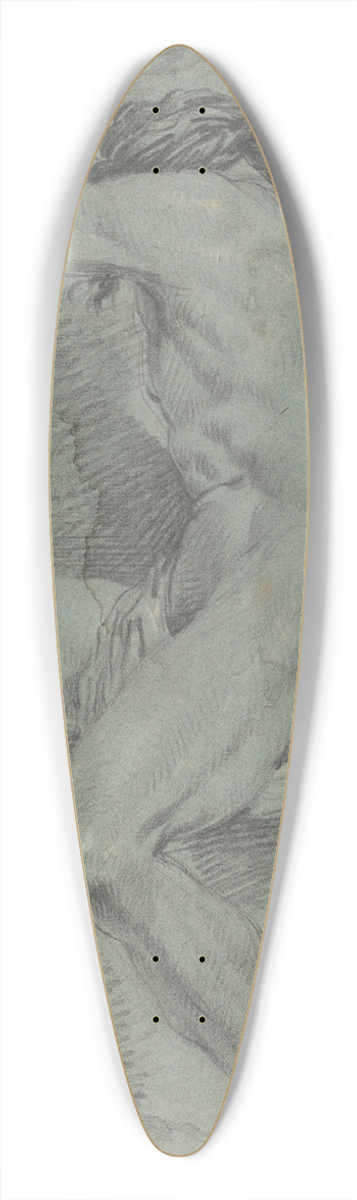 Italian 17th Century - Nude Figure (academic study) 39.3 inch art pintail longboard deck