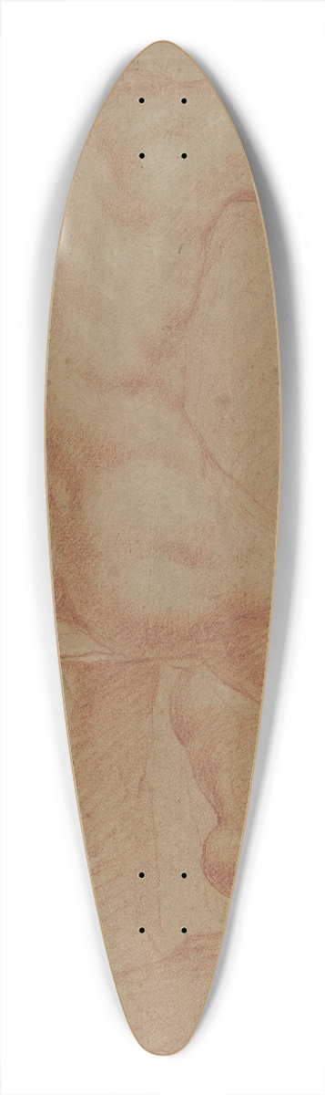 Italian 17th Century - Nude Male Figure (recto) 39.3 inch art pintail longboard deck