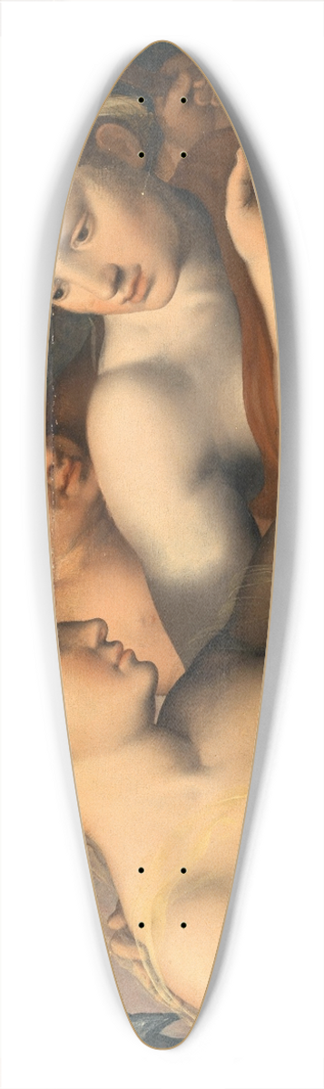 Italo-Flemish School - Juno, Cupid and Venus 39.3 inch art pintail longboard deck
