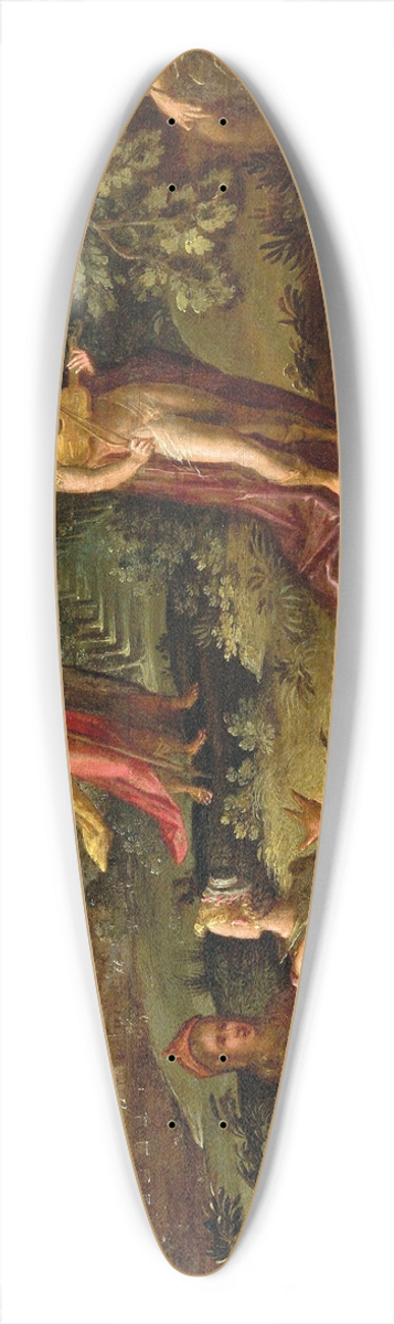 Italo-Flemish School - The contest of Apollo and Pan 39.3 inch art pintail longboard deck