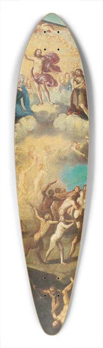 Italo-Hispanic School - The Last Judgement 39.3 inch art pintail longboard deck