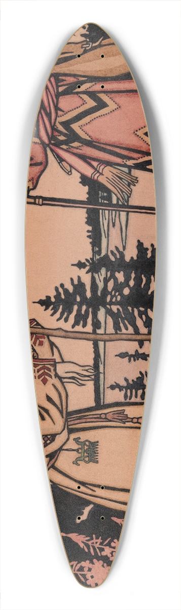 Ivan Bilibin - Illustration for The Frog Princess 39.3 inch art pintail longboard deck