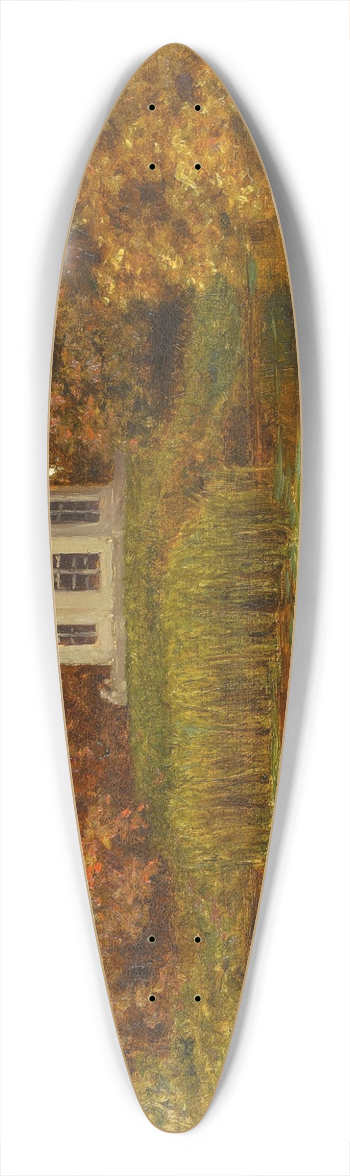 Ivan Fedorovich Choultse - Pond in the Park at Versailles 39.3 inch art pintail longboard deck