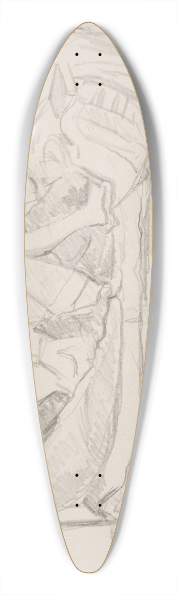 Ivan Ivanec - Moda kobieta leca na ku 39.3 inch art pintail longboard deck