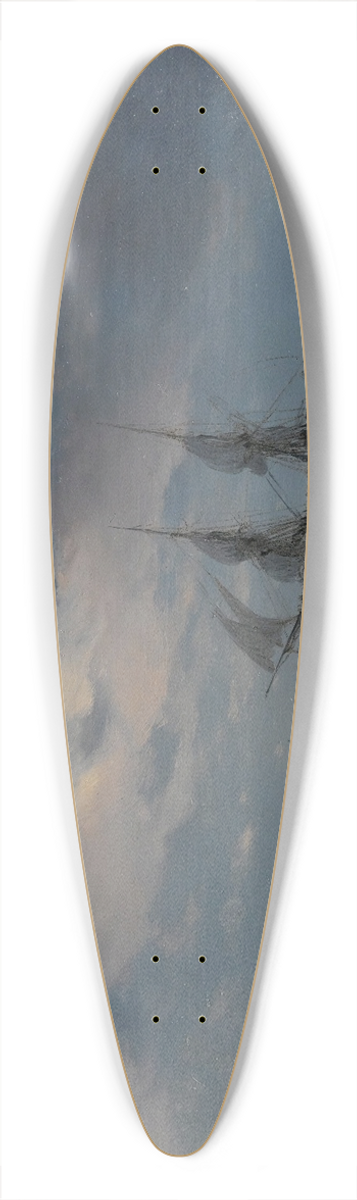 Ivan Konstantinovich Aivazovsky - The Brig Mercury In Moonlight 39.3 inch art pintail longboard deck