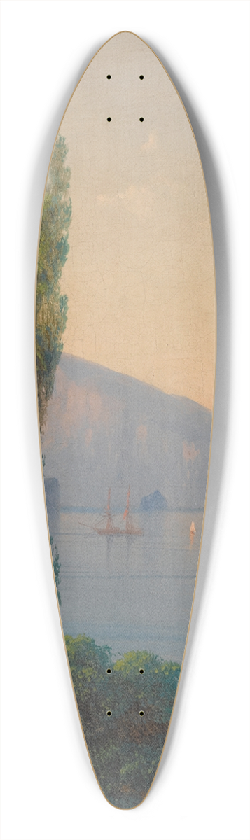 Ivan Konstantinovich Aivazovsky - View Of The Ayu Dag 39.3 inch art pintail longboard deck