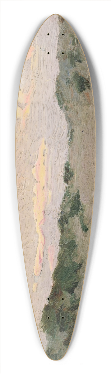 Ivan Pavlovich Pokhitonov - Dunes au crpuscule 39.3 inch art pintail longboard deck