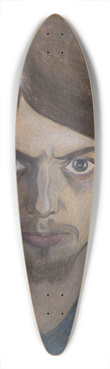 Ivar Arosenius - Self Portrait 39.3 inch art pintail longboard deck