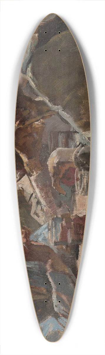 Jacek Malczewski - Christ in Emmaus 39.3 inch art pintail longboard deck