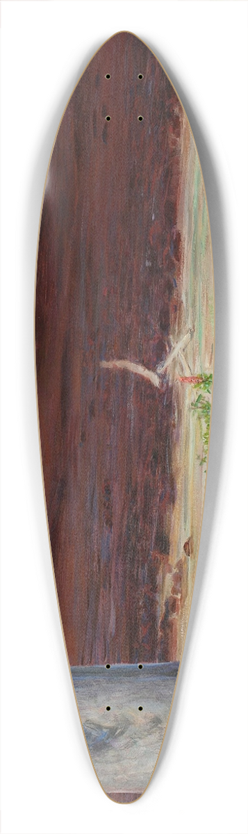 Jacek Malczewski - My life  left section of the triptych 39.3 inch art pintail longboard deck