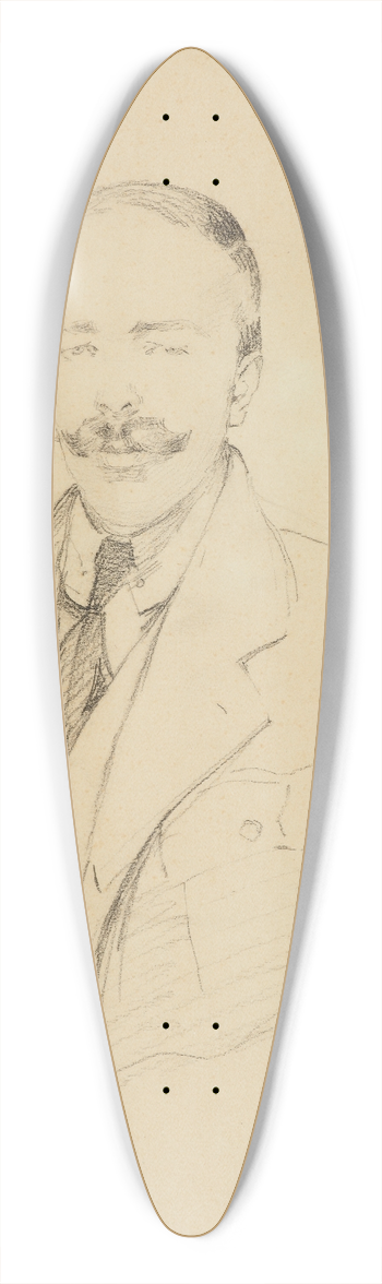 Jacek Malczewski - Portrait of Feliks Konopka (18881982) 39.3 inch art pintail longboard deck