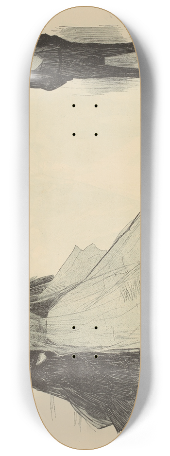 Charles Dana Gibson - Untitled 8.25 inch art skate deck