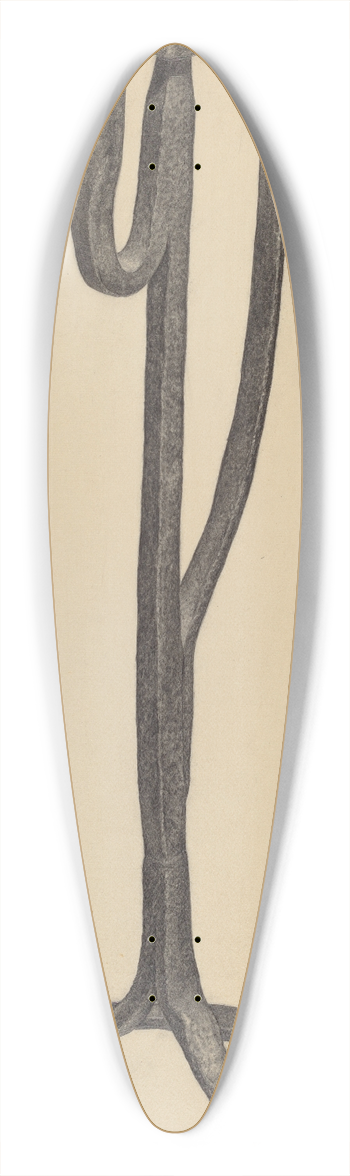 Jack Staloff - Candle and Rush Light Holder 39.3 inch art pintail longboard deck